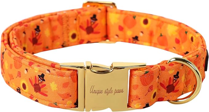 Unique style paws Dog Collar Metal Buckle Collar for Autumn Winter Christmas for Small Medium Large Boys Girls Dogs