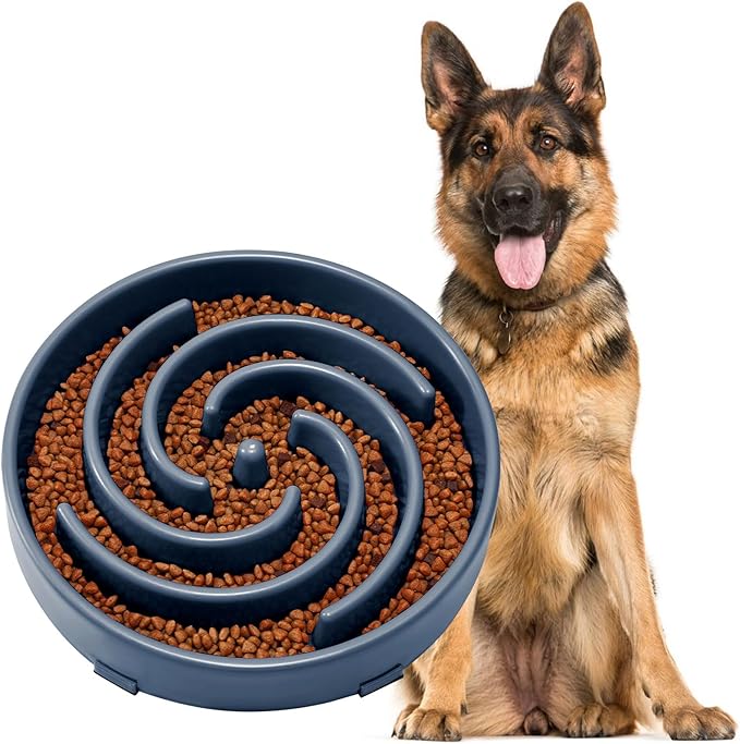 JASGOOD Slow Feeder Dogs Bowl for Large Medium Dogs,Anti-Gulping Pet Slower Food Feeding Bowls Stop Bloat,Preventing Choking Healthy Design Dogs Bowl