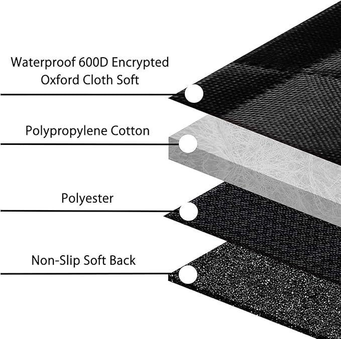 Femuar Dog Car Seat Cover, Waterproof Nonslip Pet Seat Cover for Back Seat with Storage Pockets Mesh Visual Window, Heavy Duty Scratchproof Pet Dog Seat Cover Hammock for Cars Trucks and SUVs