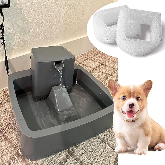 Camessy Qzbhct Foam Pre Filter fit for Drinkwell Stainless Steel 360 Lotus Avalon for Pagoda pet Dog and Cat Water Fountains (12 Pack)