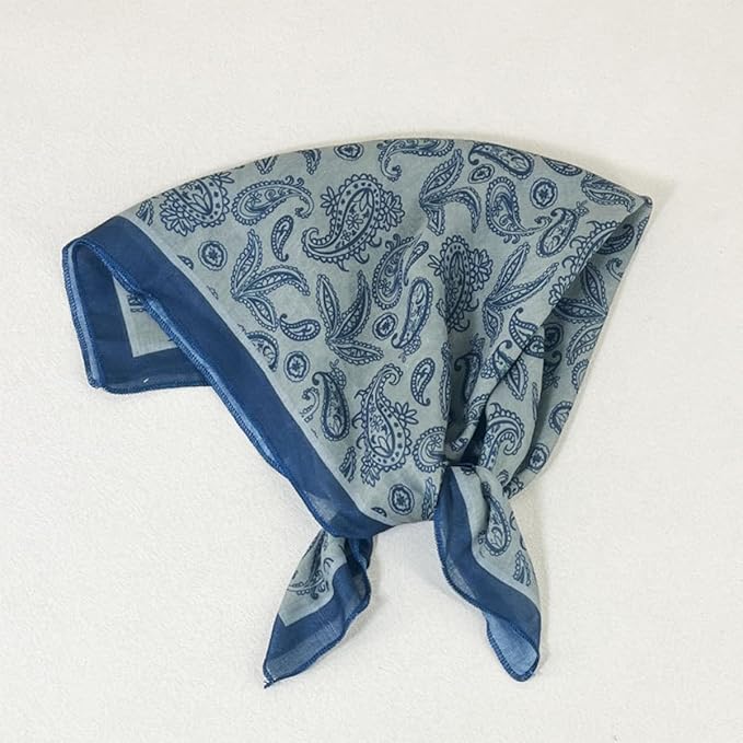 Cotton Like Bandana in Bulk, Head Scarf, Headband, Head wrap, Hair Neck Scarf for Women 22 x 22 inch