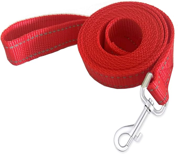 Reflective Dog Leash 7Ft /8 Feet Long, 1 Inch Wide, for Small and Medium Dogs