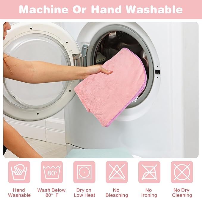 Pet Bathrobe for Dog Cat Absorbently Quick Drying Coat Cute Dogs Bath Towel Hooded Robe Adjustable Collar & Belly Strap for Pool Beach (Pink, X-Large)