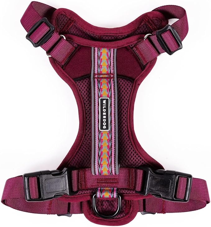 Wilderdog Lightweight Dog Harness with Reflective Straps - Medium - Huckleberry