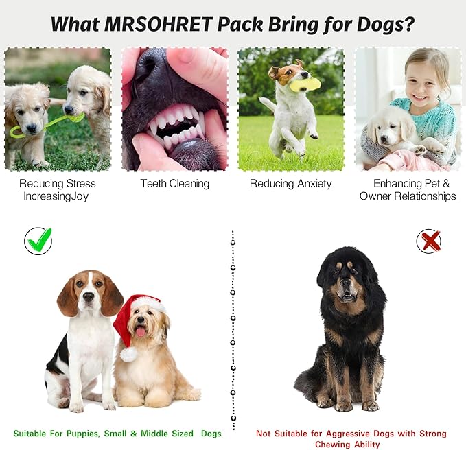 20Pcs Puppy Chew Toys for Teething, Dog Chew Toys with Rope Toys, Pet Dog Toothbrush, Treat Balls, Plush Toys and Squeaky Toy for Small Medium Dogs with Basket (20 Pack Elephant)