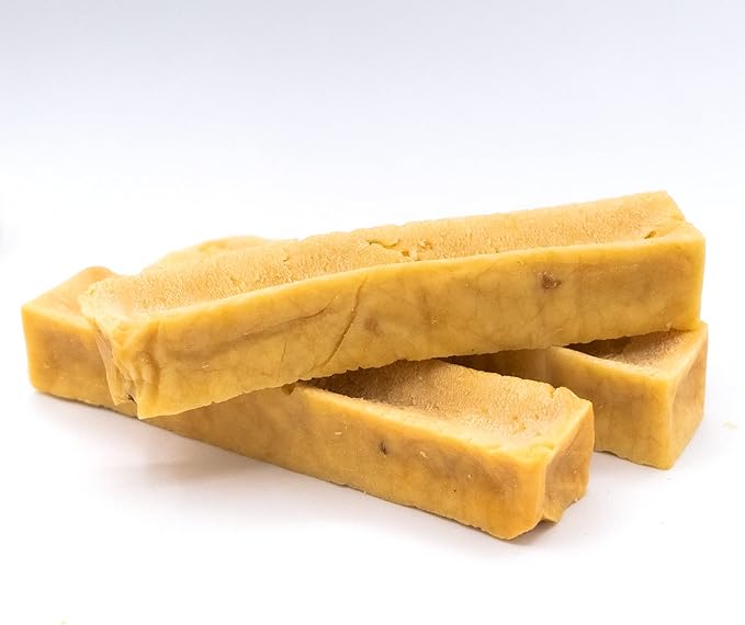 EcoKind Premium Gold Yak Cheese Himalayan Dog Chews, Dog Treats Large Breed, All Natural, High Protein Dog Chew, Peanut Butter, Large - 3 Chews