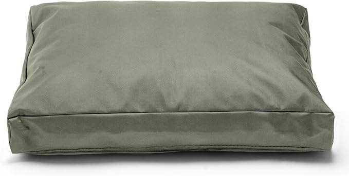 Replacement Dog Bed Cover,Heavy Duty Waterproof Removable 54" L x 44" W x 4" H Reusable Dog Bed Covers with Zipper.Grey Green,Cover Only