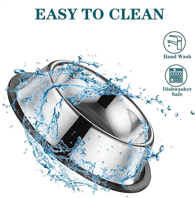 3Packs Cat-Bowls Cat Food Bowl - 4.5 Inch Non-Slip Stainless Steel Small Cat Wet Food Bowl 7 Oz Pet Feeding Bowl Whisker Fatigue Relief Cat Water Bowl for Kitten Puppy Small Dog