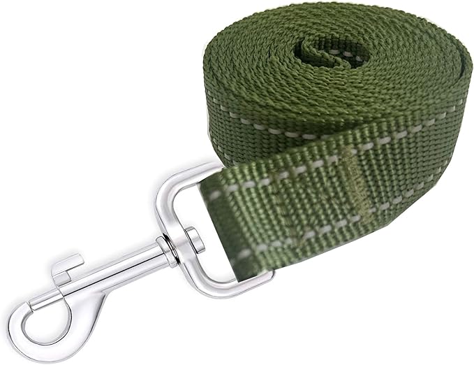 Reflective Dog Leash 7Ft /8 Feet Long, 1 Inch Wide, for Small and Medium Dogs