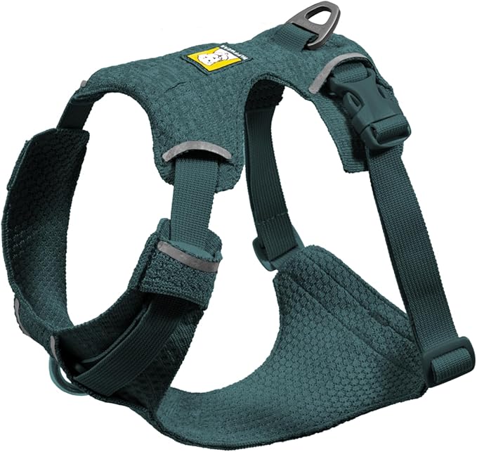 Ruffwear, Front Range Flex Dog Harness, Engineered Knit Construction for Ultimate Fit and Mobility, Lightweight Flexible Everyday Harness with Dual Leash Clips, Deep Teal, XX-Small