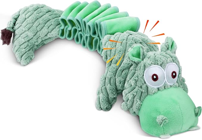 Large Squeaky Dog Toys and Interactive Dog Tug-of-War Toy, Tough Plush Dog Toy, Cute Puppy Toys, Pet Chewable Toys Plaything for Small Medium and Large Dogs