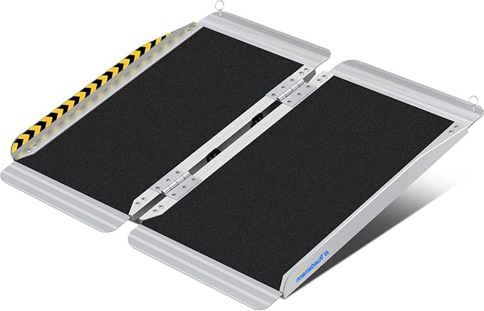 Ruedamann 2 Feet X 30.3" Portable Wheelchair Ramp, Ramps for Wheelchairs for Home with Handle, Wheel chair Ramps for Home Steps, Doorways, Entry, Stairs, Curbs, Porch, Scooters, warehouse trolley cart