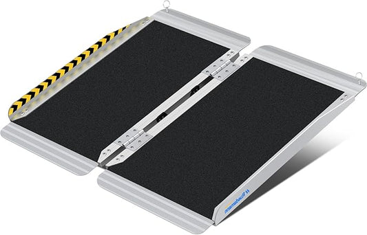 Ruedamann 2 Feet X 30.3" Portable Wheelchair Ramp, Ramps for Wheelchairs for Home with Handle, Wheel chair Ramps for Home Steps, Doorways, Entry, Stairs, Curbs, Porch, Scooters, warehouse trolley cart