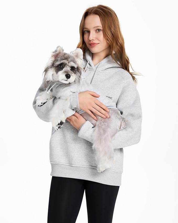 XPUDAC Matching Hoodie for Dogs and Humans Fleece Sweatshirt Soft Warm Pet Hoodie Sweater for Large Small Medium Dog and Owner Matching Clothes Cold Weather, Grey, 4X-Large