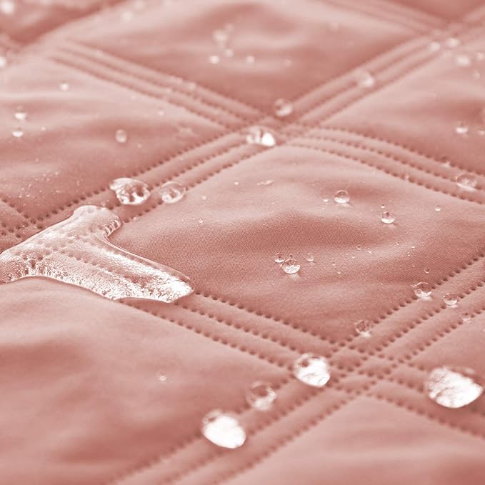 Ameritex Waterproof Dog Bed Cover Pet Blanket with Anti-Slip Back for Furniture Bed Couch Sofa (40x50 Inch (Pack of 1), Lightpink)