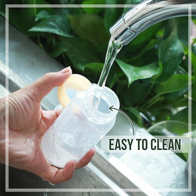 ASEVAT 3.4 oz 3Pack Pet Feeding Bottle, Anti-Choking Puppy Feeder Design,with 3pcs Replaceable and Reusable Silicone Nipples for Feeding Puppies, Kittens, Small Animals