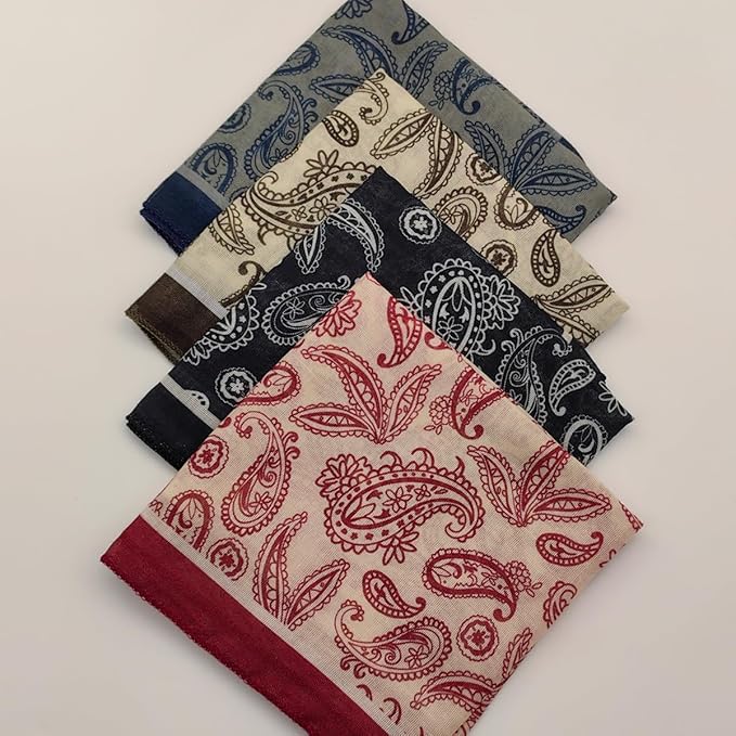 Cotton Like Bandana in Bulk, Head Scarf, Headband, Head wrap, Hair Neck Scarf for Women 22 x 22 inch