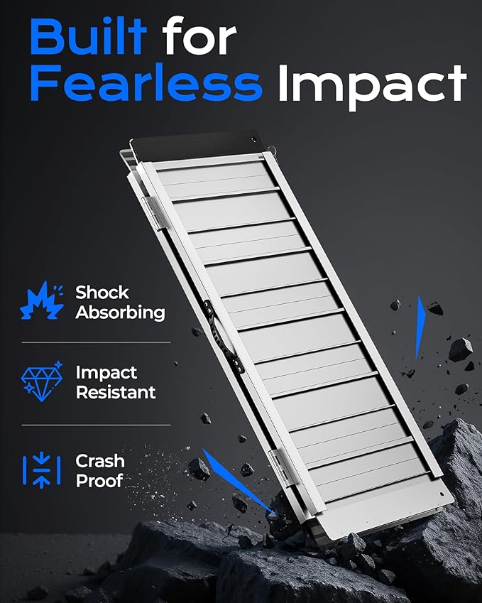 Portable Wheelchair Ramp 3FT, Non-Skid Aluminum Ramps for Wheelchairs for Home Steps, 800 LBS Capacity Handicap Ramp for Doorway, Threshold,Front Porch, Entry, Stairs 36" Lx 29.2" Wx2H
