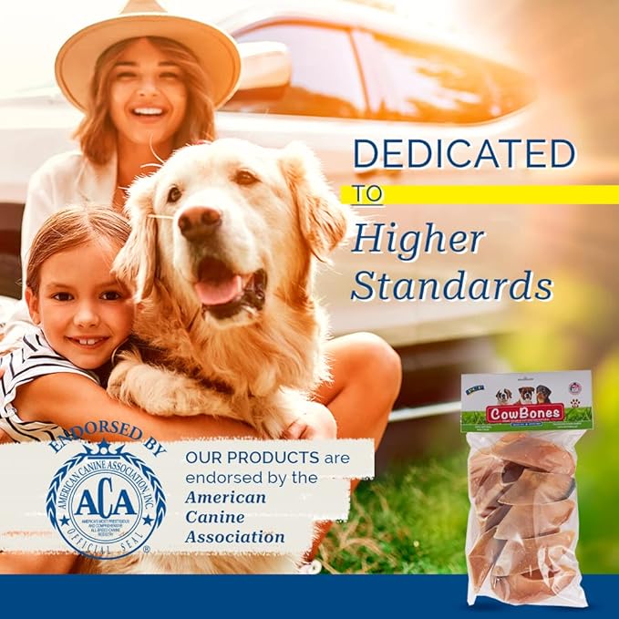 Pet Center Inc. (PCI) - Cow Bones - 10 Pack - Natural Flavor Beef Hooves Dog Treat