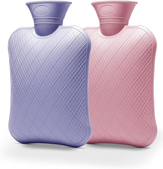 Hot Water Bottle (2L Purple + 2L Pink)
