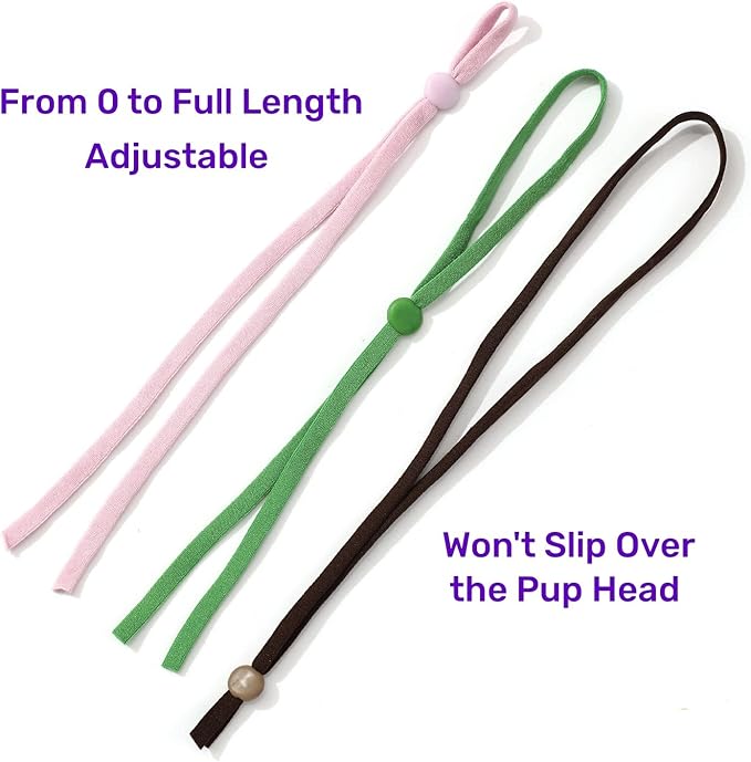 Stretchy Puppy Collars for Litter, 75Pcs Assorted Adjustable Identification Loops for Newborn Puppies and Kittens, Bulk Multi Colored Straps for Whelping, 6 Inches - 15 Colors