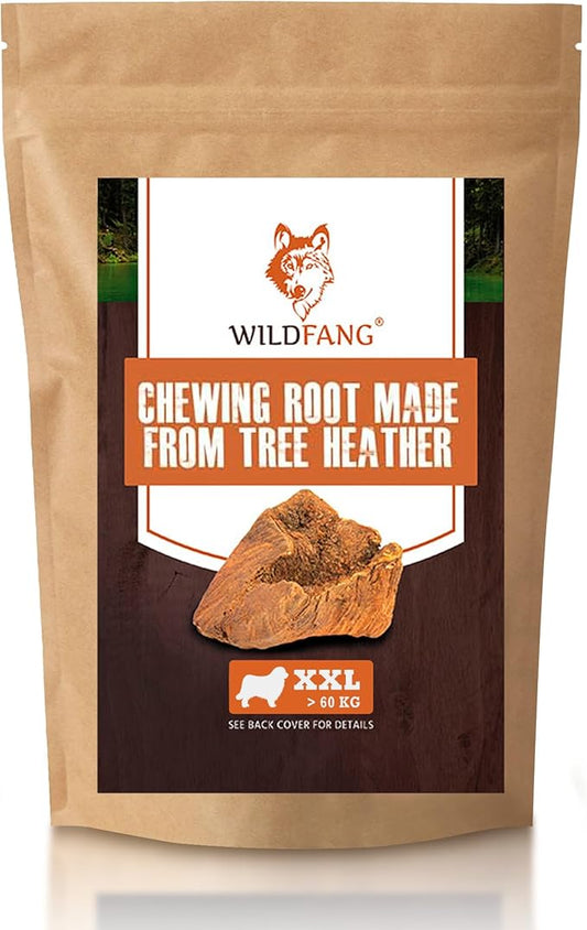 Wildfang® Briar Wood Chewing Root, XXL - Splinter Free Wood Dog Chew Toys for Aggressive Chewer, Odorless Natural Teething Toys Dogs Dental Health, Healthy Gums (for Dogs Over 132 lbs), Pack of 1