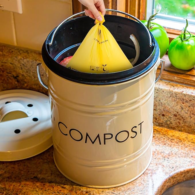 Certified Compostable Dog Poop Bags, 270 Count Landfill Friendly and Leakproof Waste Bags, Easy Open Unscented Maize Yellow Poop Bag for Dog, 15 Doggy Bags Per Roll (18 rolls)