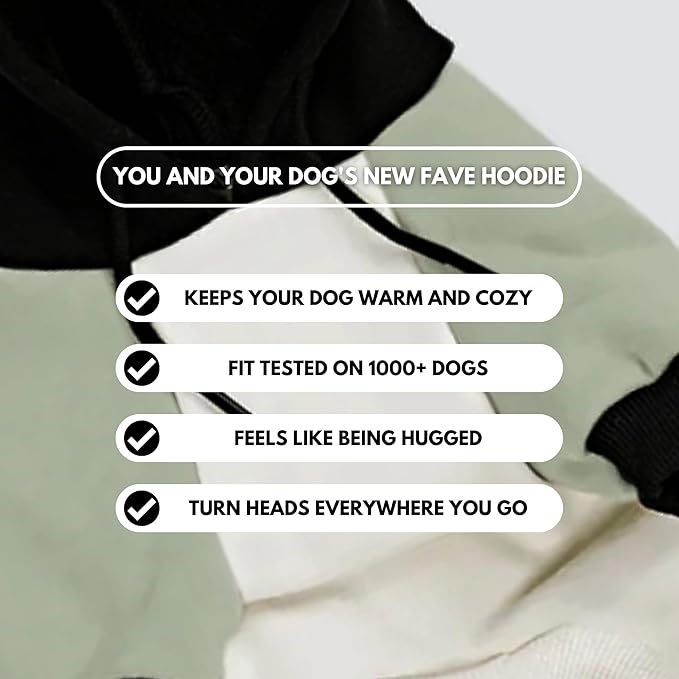 Spark Paws Human Hoodie - Premium Quality, Buttery Soft, Superior Comfort and Fit, Calming Fleece Interior, Suitable for All Styles - Olive Cream - M
