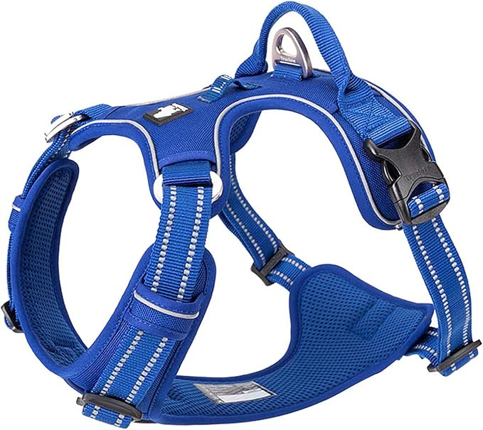 TRUE LOVE Dog Harness No Pull Nylon Reflective Pet Harness Adjustable Comfortable Control Step-in Brilliant Colors Truelove TLH56512 XS Royal Blue