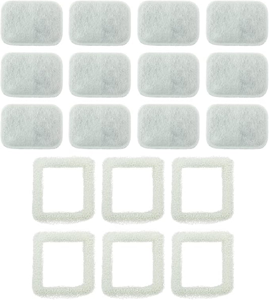 PET STANDARD Water Filters, Compatible with iPettie® Tritone Ceramic Fountain, Pack of 12