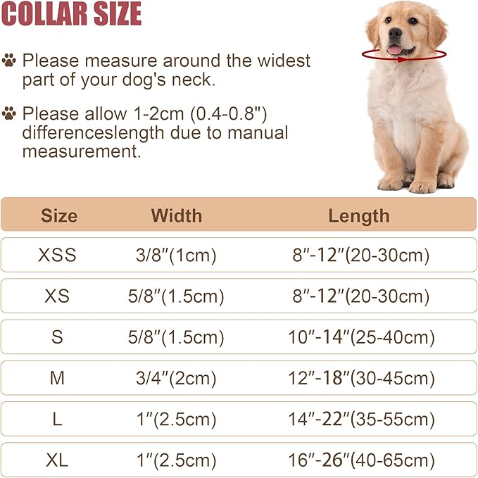 Reflective Dog Collar with Buckle Adjustable Safety Nylon Collars for Small Medium Large Dogs, Purple XXS