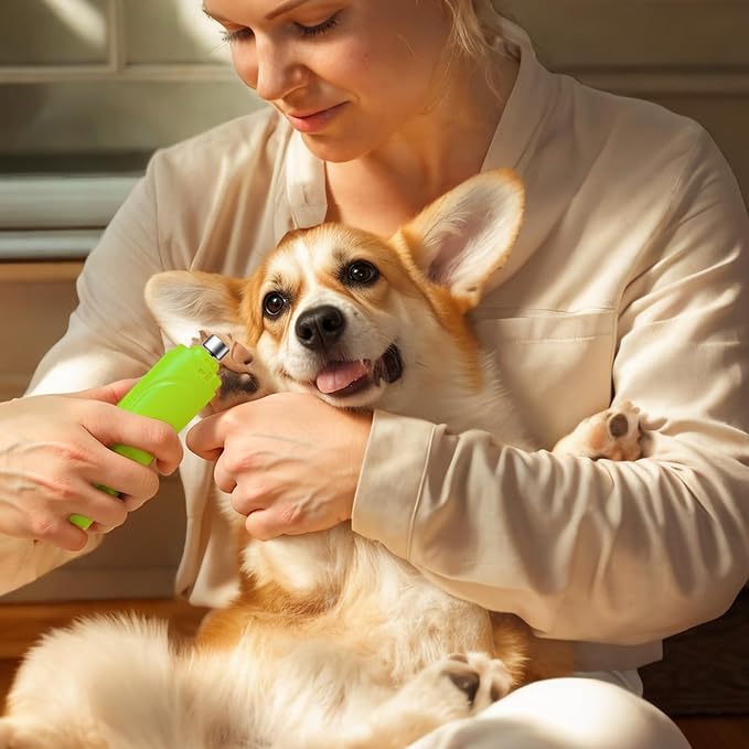 YABIFE Dog Nail Grinder, Dog Nail Trimmers and Clippers Kit, Super Quiet, Rechargeable, for Small Large Dogs Cats Toenail Claw Grooming,3 Speeds