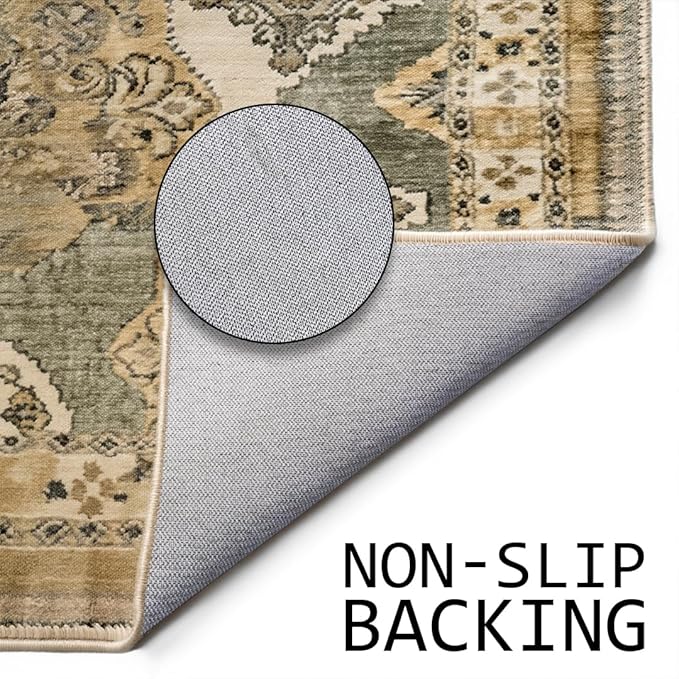 Muddy Mat짰 Monarch 2ft x 3ft Washable Area Rugs for Living Room, Bedroom & Dining Room ??Modern Soft Low Pile Non Slip Carpet ??Pet Friendly Waterproof Foldable Rugs for Home