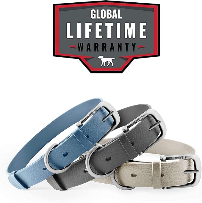 Tuff Pupper Classic Heavy Duty Dog Collar | 10x Stronger Than Leather | 100% Waterproof & Odor Proof Dog Collar | Tough Rust-Proof All Metal Hardware