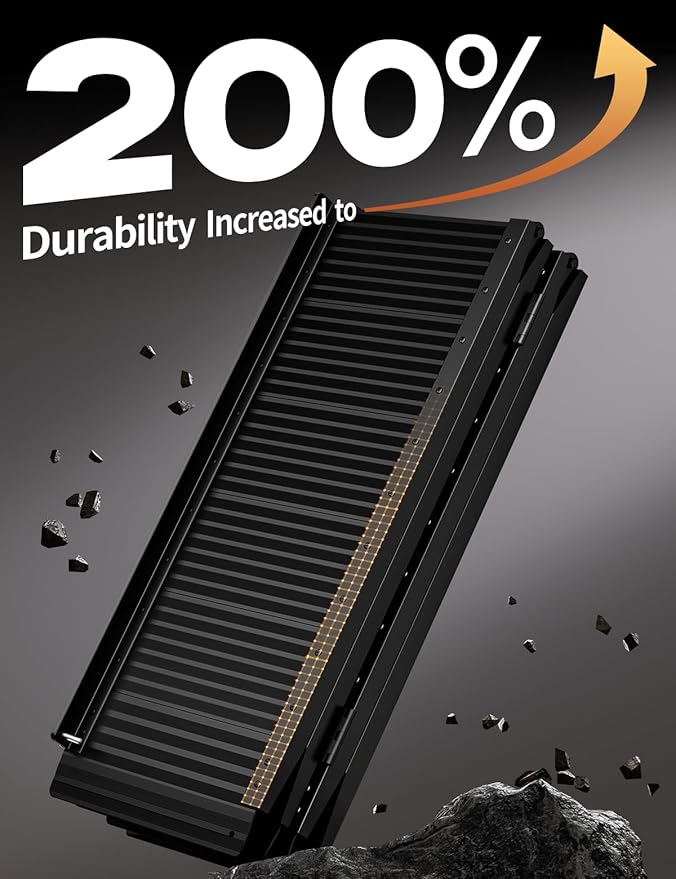 Black Aluminum Ramp 6FT, With Non-Slip Surface Wheelchair Ramp, Folding Portable Wheelchair Ramps for Home Steps,Scooter Ramp for Car, Stairs, Doorways, Curbs, 800 LBS Weight Capacity, 28.3" W x 72" L