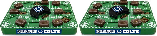 Pets First NFL Indianapolis Colts Puzzle Toy - Interactive Dog Puzzle Treat Toy (Pack of 2)