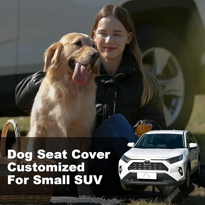 SUV Cargo Liner for Dogs,100% Waterproof Pet Trunk Car Seat Cover Mat with Bumper Flap Protector,Dog Protect Auto Carpet, Heavy Durable Pet Car Seat Protector for SUV CRV RAV4 Q5 CX5