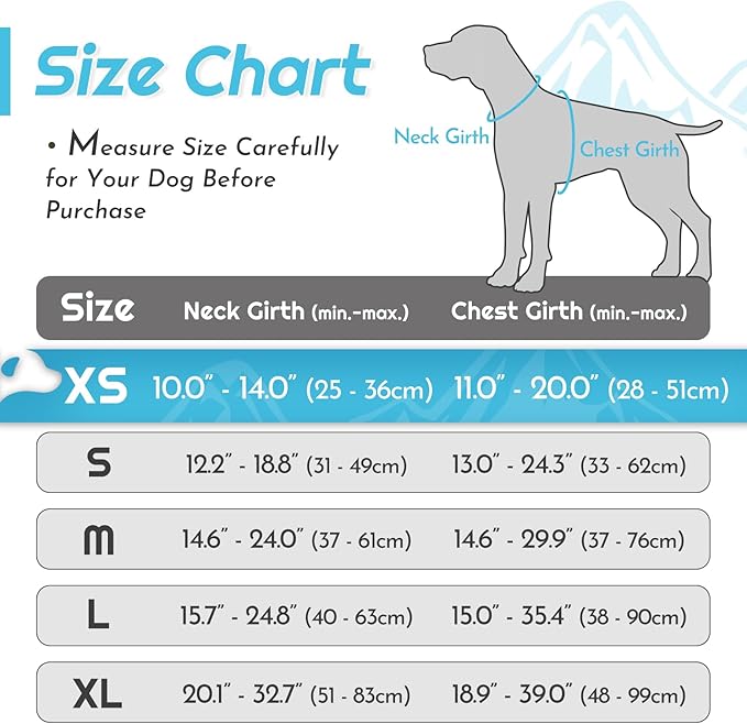 Eagloo Small Dog Harness No Pull, Service Vest with Reflective Strips and Control Handle, Adjustable and Comfortable for Walking, No Choke Pet Harness with 2 Metal Rings, Sky Blue, XS
