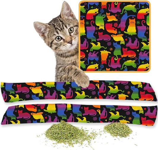 Kitty Kick Stix 15" Catnip Kicker Toy – Set of 2 | Handmade in USA | Interactive Cat & Kitten Toy | Durable Kicker Packed with 100% Potent Catnip for All Breeds (Feline Friendly)