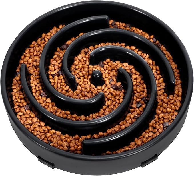 JASGOOD Slow Feeder Dogs Bowl for Large Medium Dogs,Anti-Gulping Pet Slower Food Feeding Bowls Stop Bloat,Preventing Choking