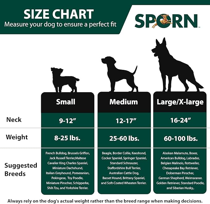 SPORN No Pull Dog Harness, Black, Small