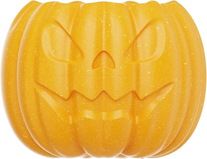 Pumpkin-Shaped Interactive Dog Toy – Multifunctional Food Dispenser, Frozen Lick Toy & Durable Chew Toy for Aggressive Chewers, Safe Nylon & Coffee Wood Fiber, Easy to Clean, Relieves Anxiety