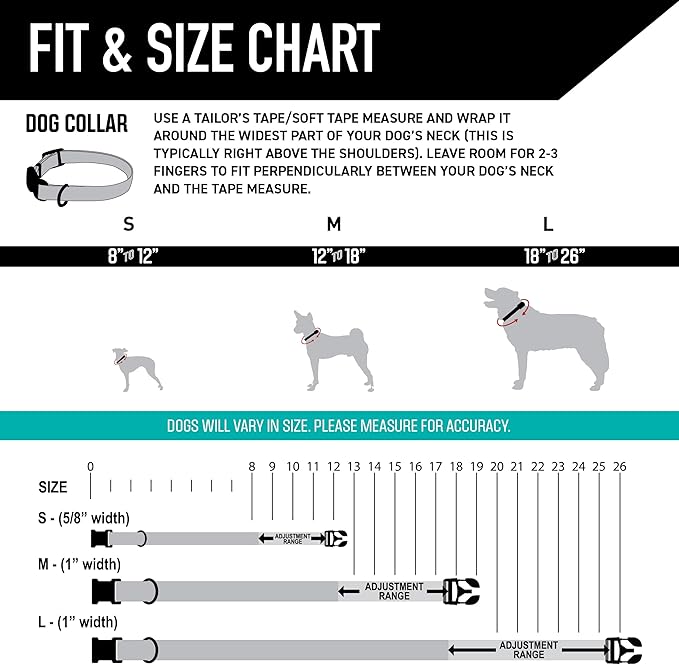 Wolfgang Heavy Duty, Adjustable Dog Collar with Quick Release Nylon Buckle for Walking & Training, WildWolf Print, Small