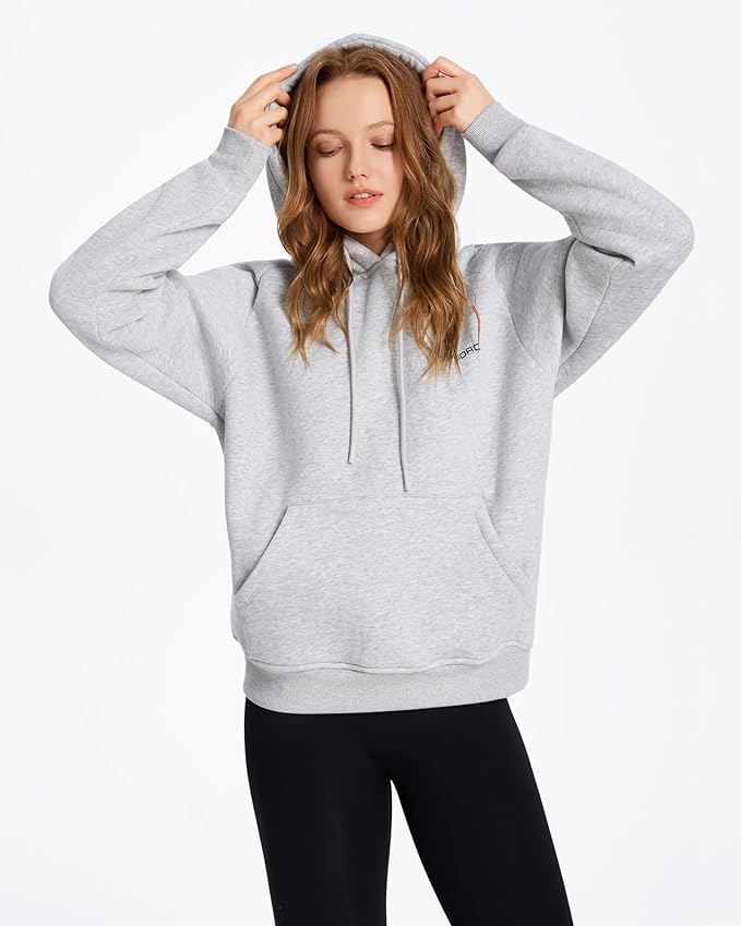 XPUDAC Matching Hoodie for Dogs and Humans Womens Hoodie Oversized Fleece Sweatshirts Long Sleeve Sweaters Pullover Fall Winter Clothes with Pocket, Grey, Large