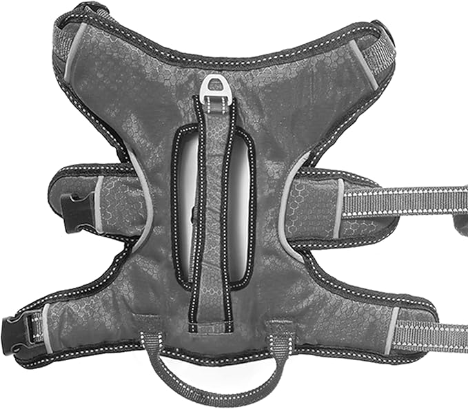 Tuff Pupper Escape Proof No Escape Dog Harness | 5 Point Adjustable Fit Harness for Dogs | Padded Dog Harnesses | Handle Dog Lift Harnesses