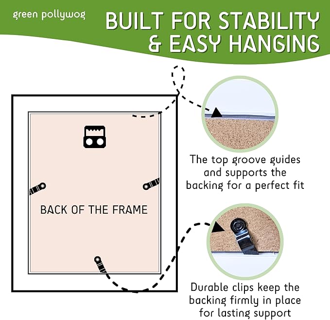 Green Pollywog | Paw Print Pet Keepsake Hinge Photo Frame + Clay Print Kit | Tabletop Photo Frame + Extra-Large Air-Dry Clay Imprint Kit | 4” x 6” Picture Openings