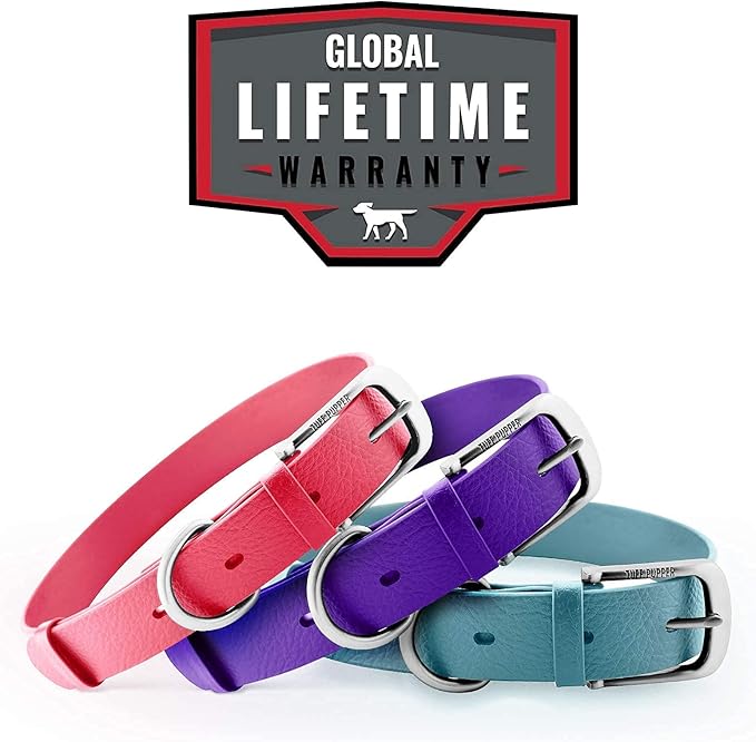 Tuff Pupper Classic Heavy Duty Dog Collar | 10x Stronger Than Leather | 100% Waterproof & Odor Proof Dog Collar | Tough Rust-Proof All Metal Hardware