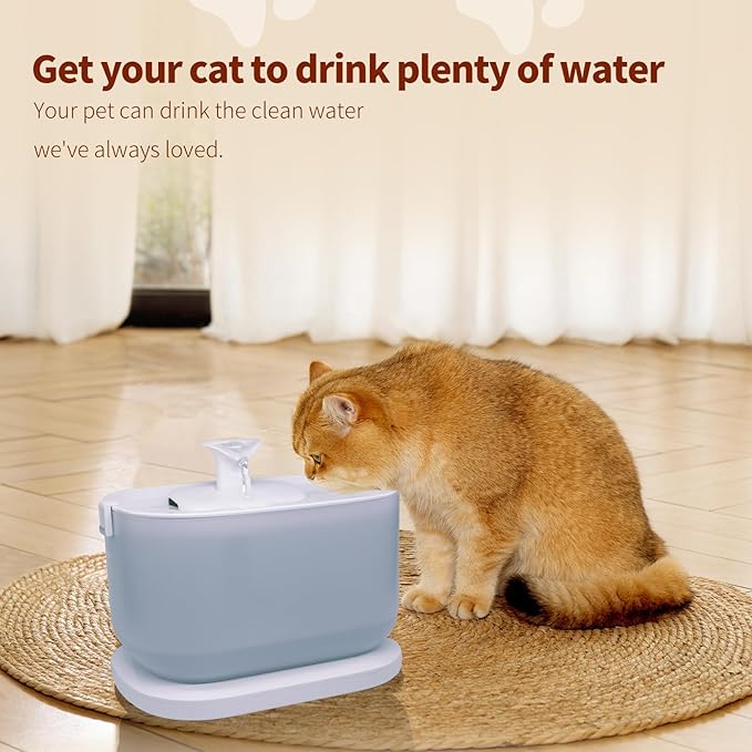 24 Pcs Cat Water Fountain Filters Compatible with PETLIBRO,12 Pack Fountain Replacement Filters & 12 Pack Pre-Filter Sponges for 2.5L/84oz PLWF005 & PLWF105 & PLWF115