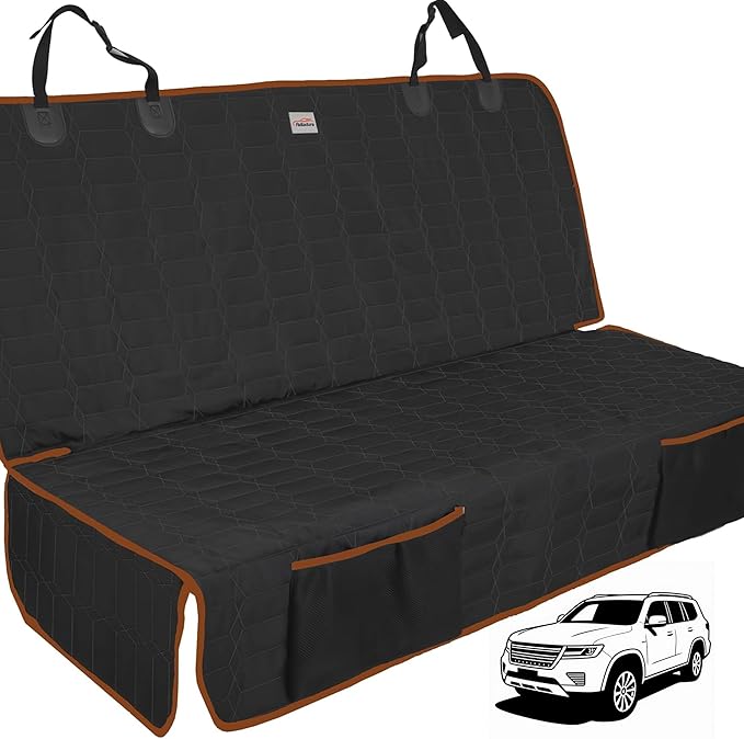 Dog Seat Cover for Back Seat Waterproof Bench Seat Covers for SUV Washable Car Seat Covers for Dogs Non-Slip Pet Seat Cover for Back Seat Heavy Duty Protector for SUVs