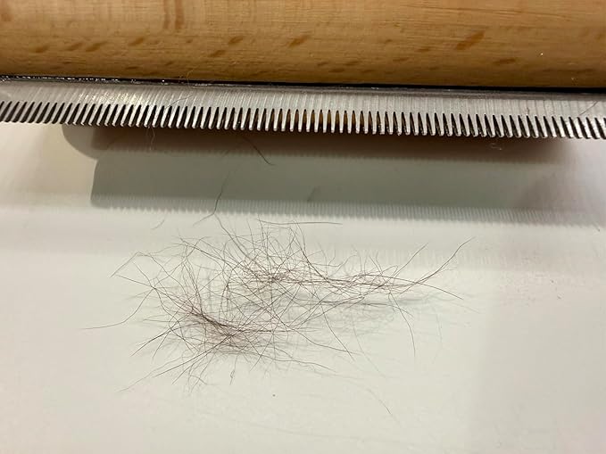 MORECP 3.95in Dog Brush & Deshedding Brush for Cats - Gentle & Effective Wooden Pet Hair Removal Tool for Dogs, Cats, Horses to Stop Shedding, Remove Undercoat